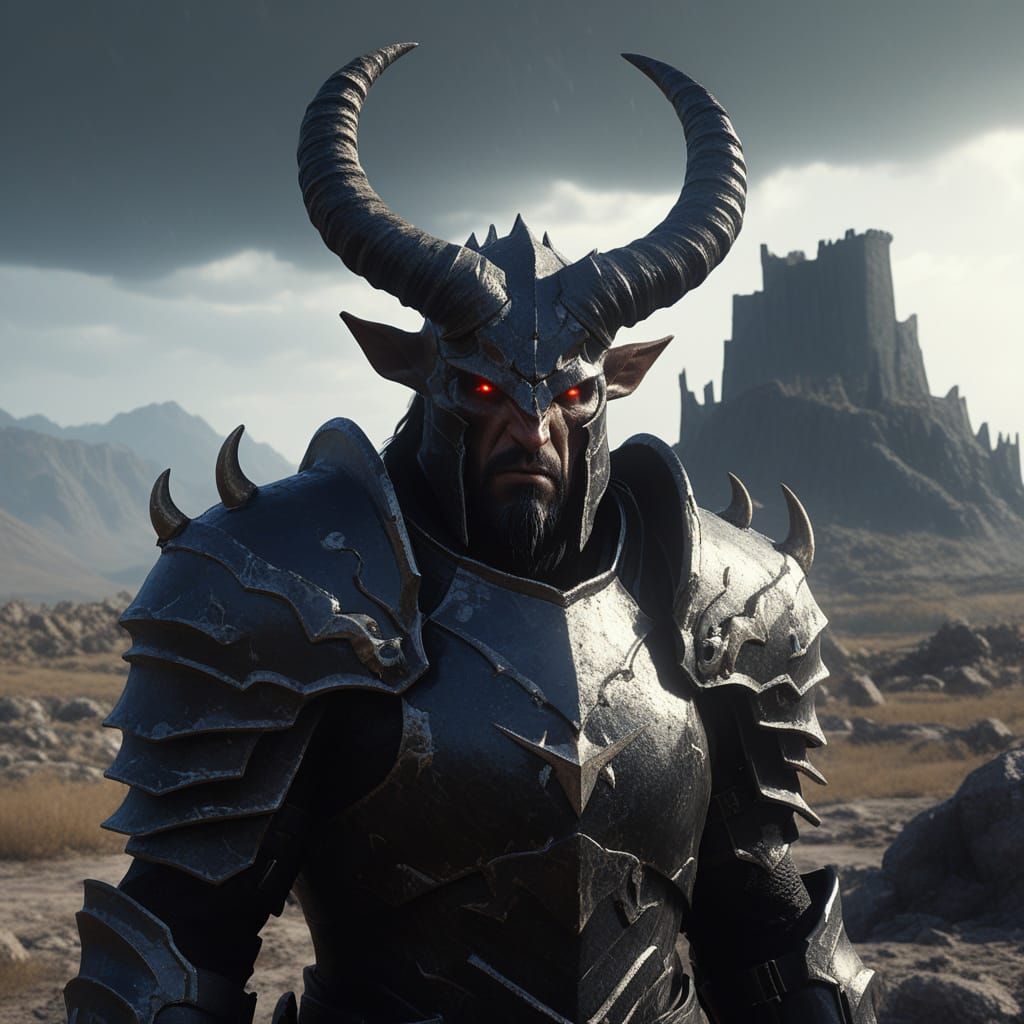 Malacath in a Desolate Landscape - Dark Fantasy Art