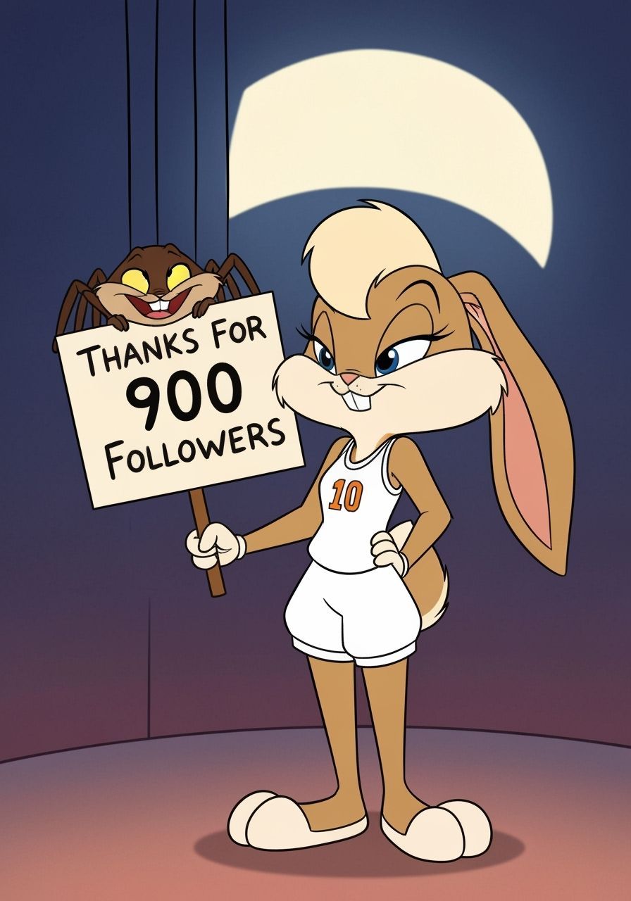 Lola Bunny Reacts to Cute Spider's Follower Thank You