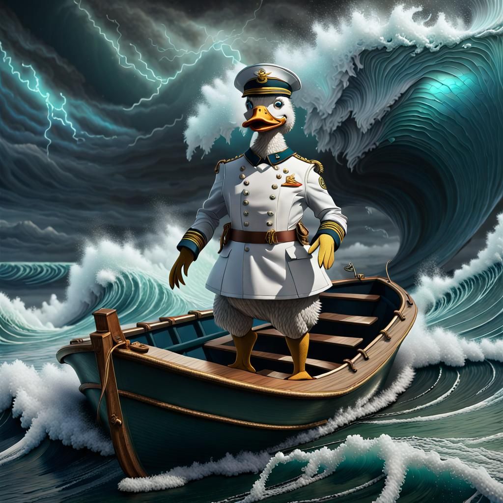 the Admiral Duck got lost in the wild wide Ocean