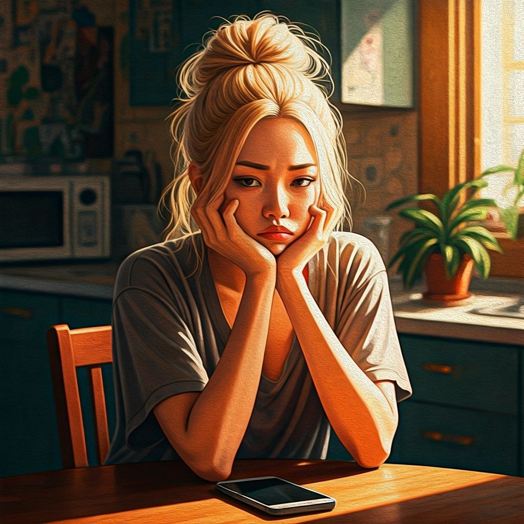 Close-Up Portrait of Woman in Punk Collage Style