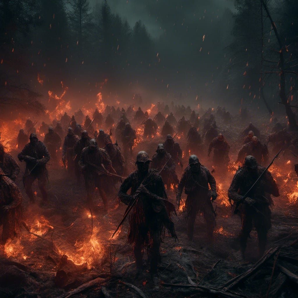 Charcoal Army Advances in Dark Fantasy Landscape