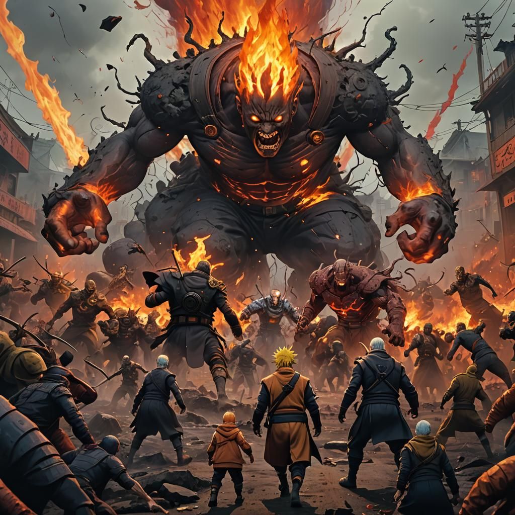 Epic Battle in Hell: Fantasy Concept Art