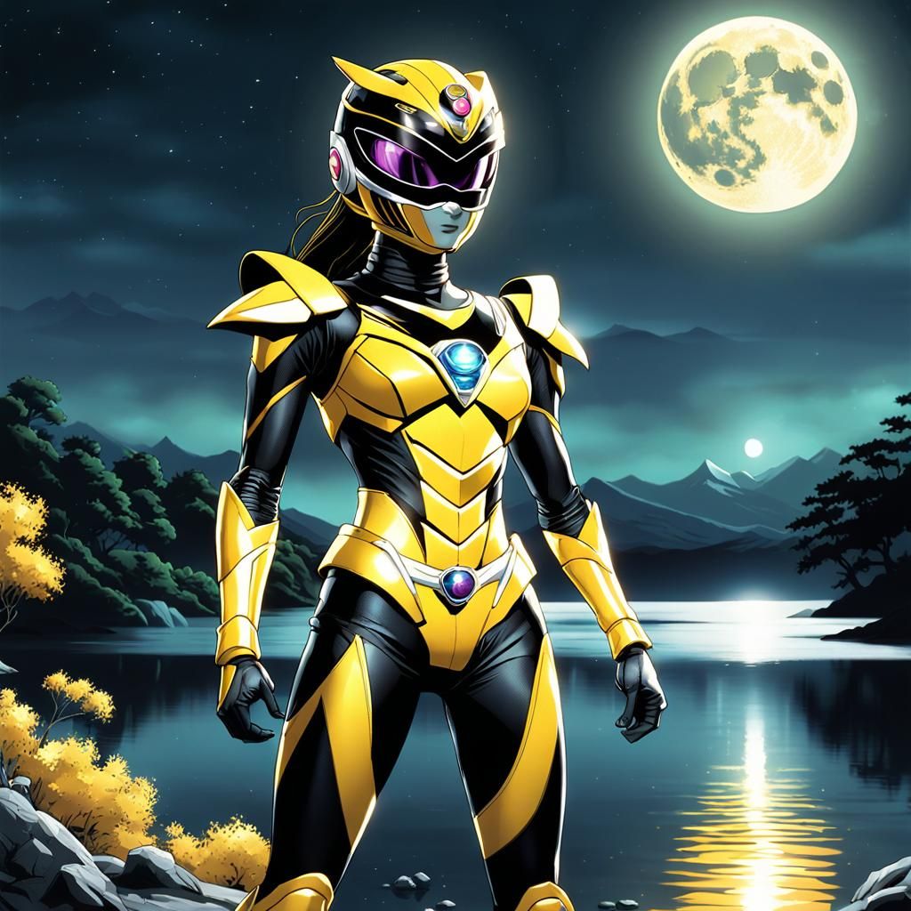 Insect Heroine in 90s Anime Style