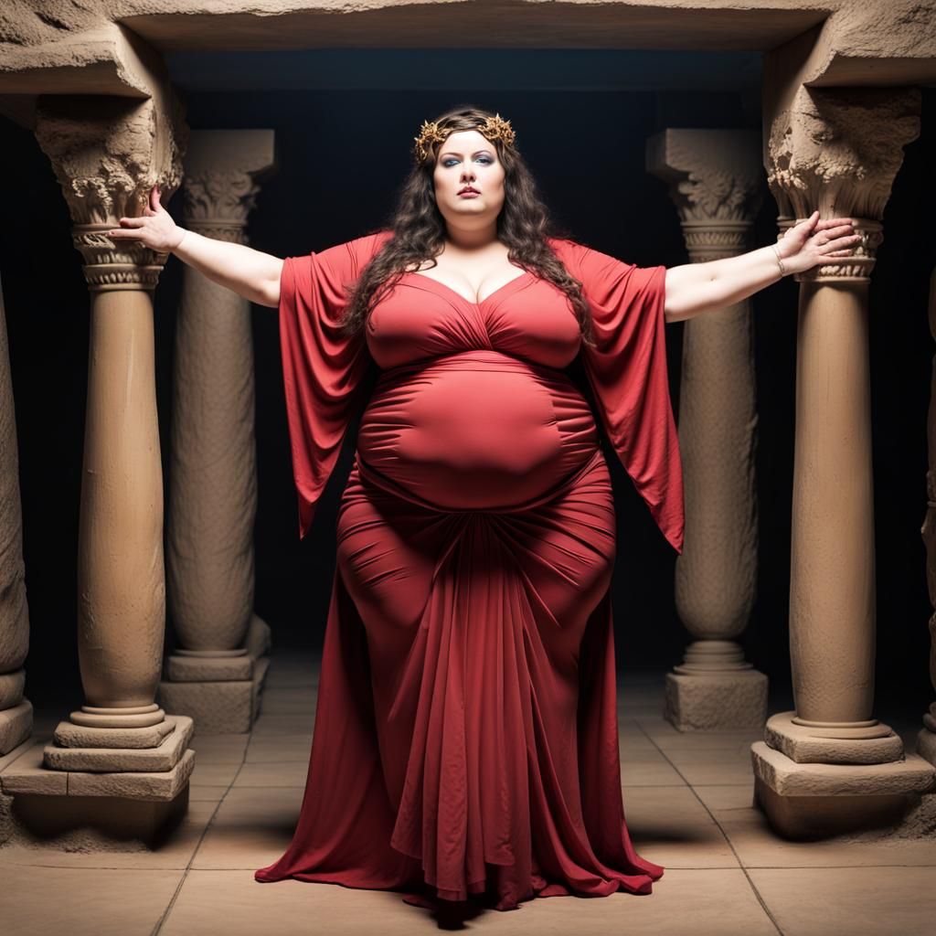 Goddess Temple Priestess in Gothic Style