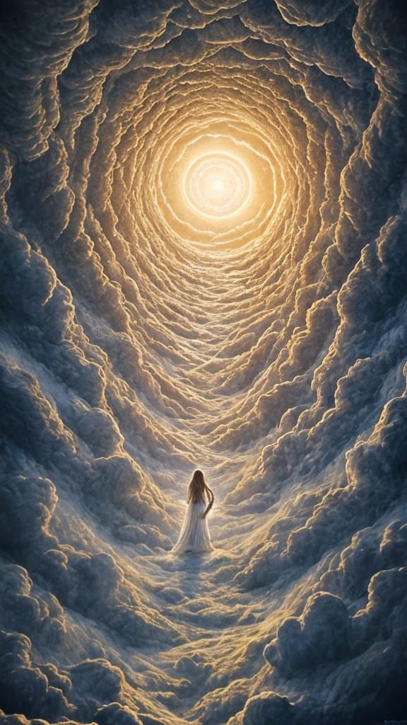 Cosmic Gateway in Ethereal Storm