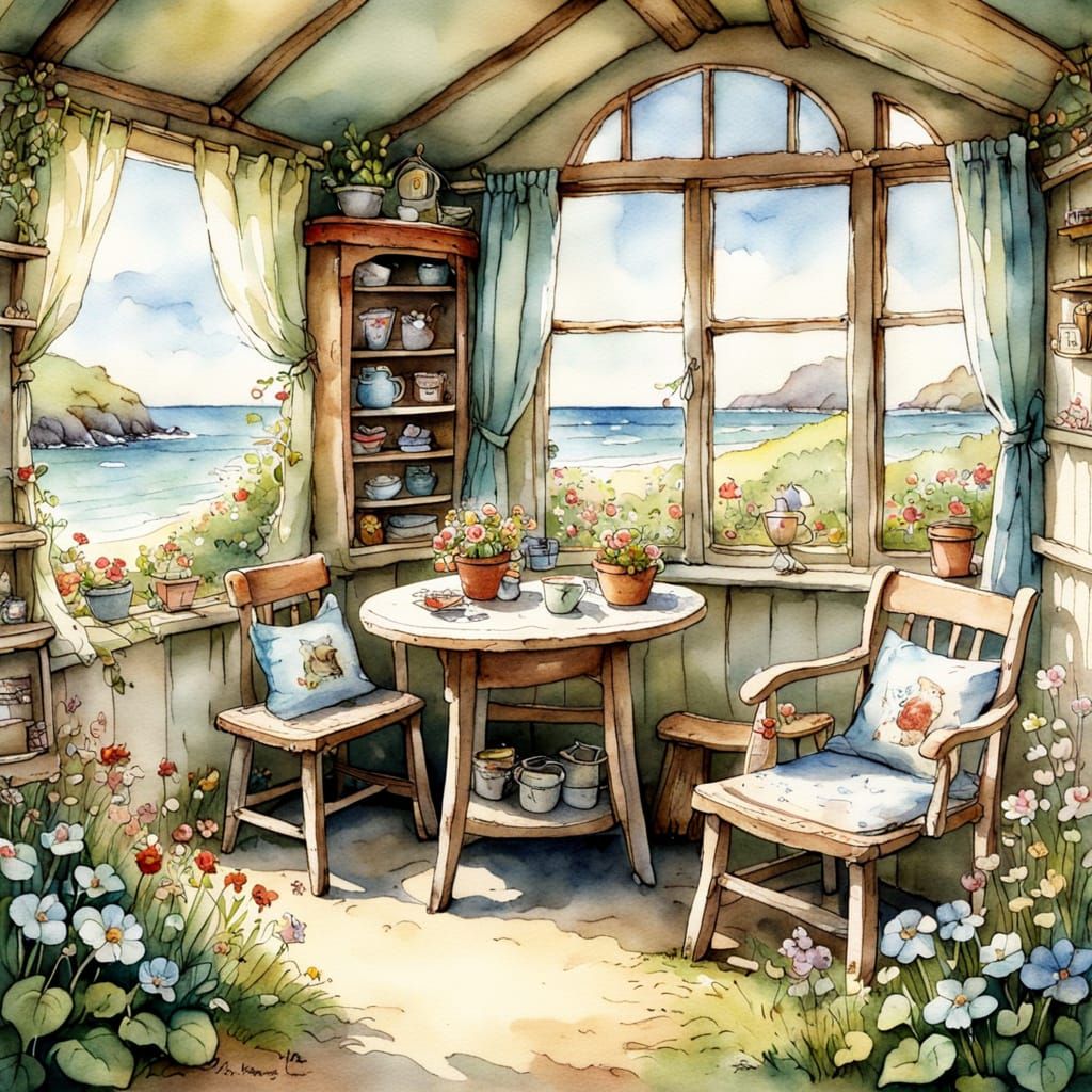 Charming Campsite by the Sea: Brambly Hedge Style