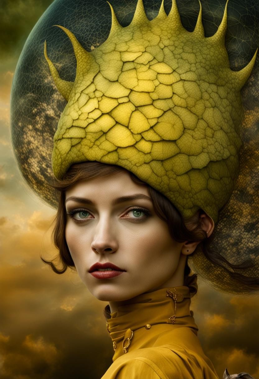 Surreal Alien Restaurant Celebration in Eldritch Light