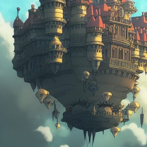 Howl's Moving Castle: Epic Digital Matte Painting