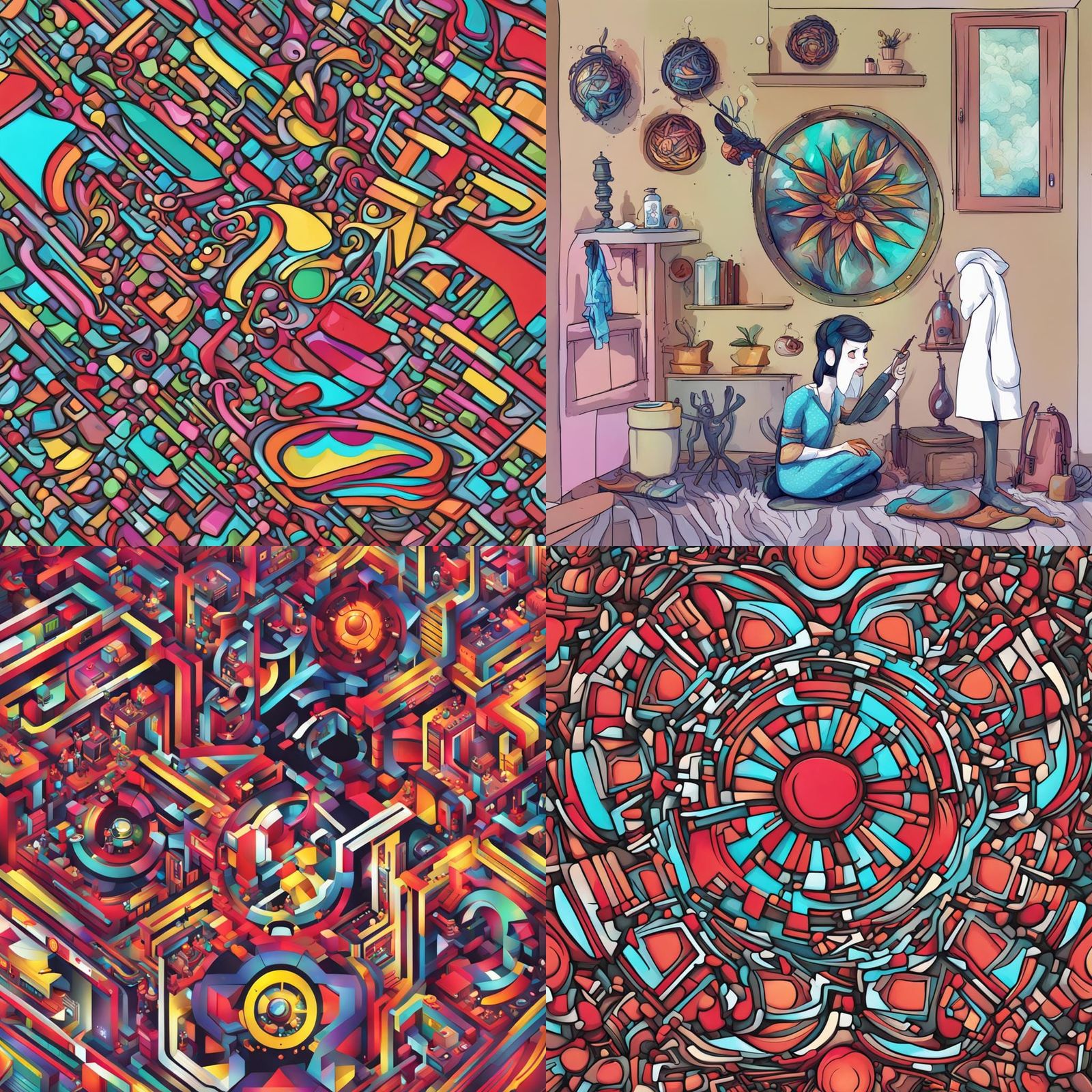 Abstract Digital Art Creation