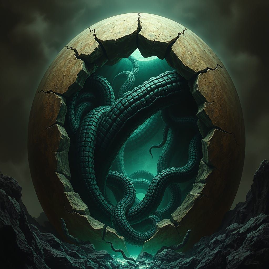 Gothic Earthly Horror Unveiled in Muted, Haunting Colors