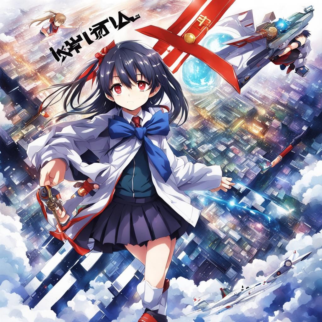 Initial D Scene in Anime Style