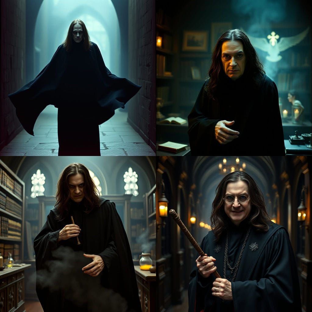 Ozzy Osbourne as Snape: A Cinematic Portrait