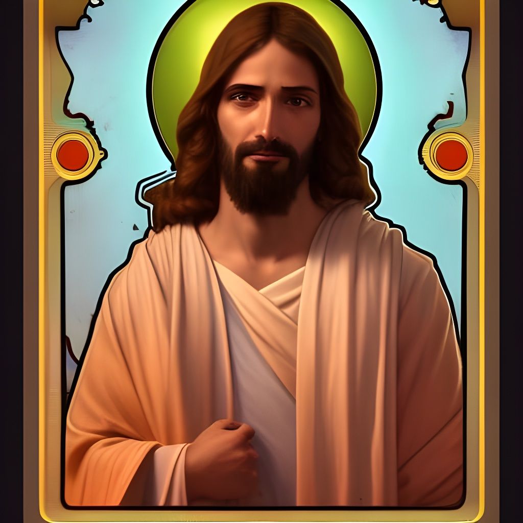 Vintage Photo of Jesus in Artstation Style