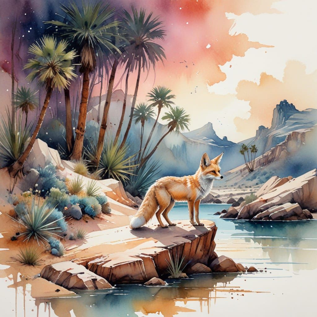 Desert Oasis Twilight Wonder