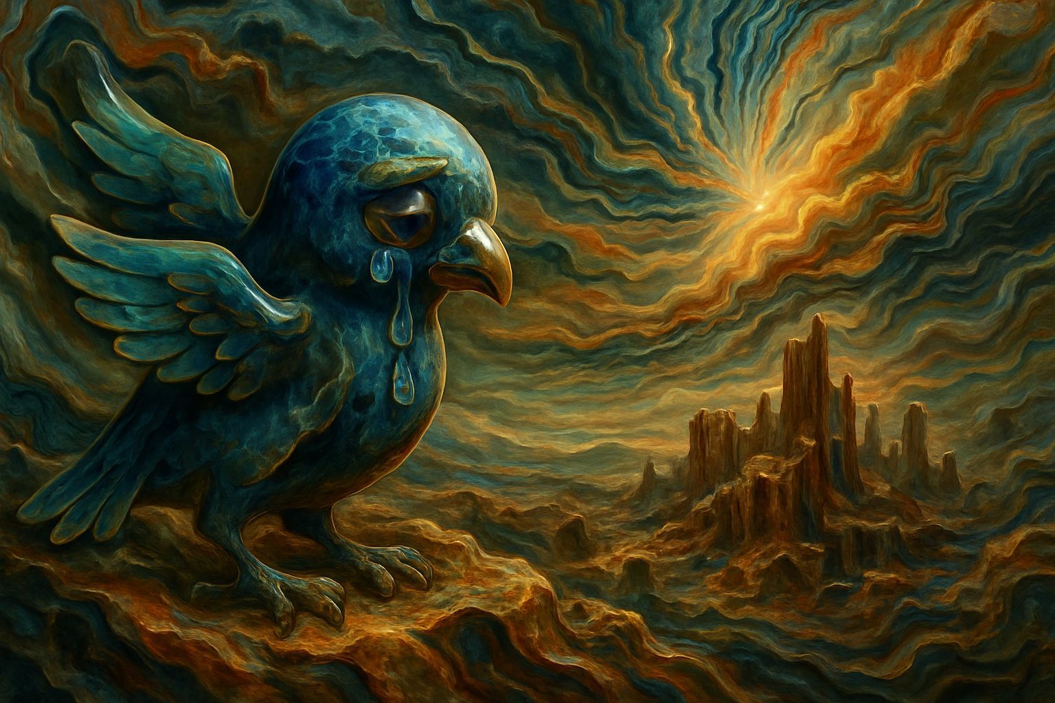 The Sobbing Bird Just Wants to Go Home to Familiar Chaotic Deconstruction