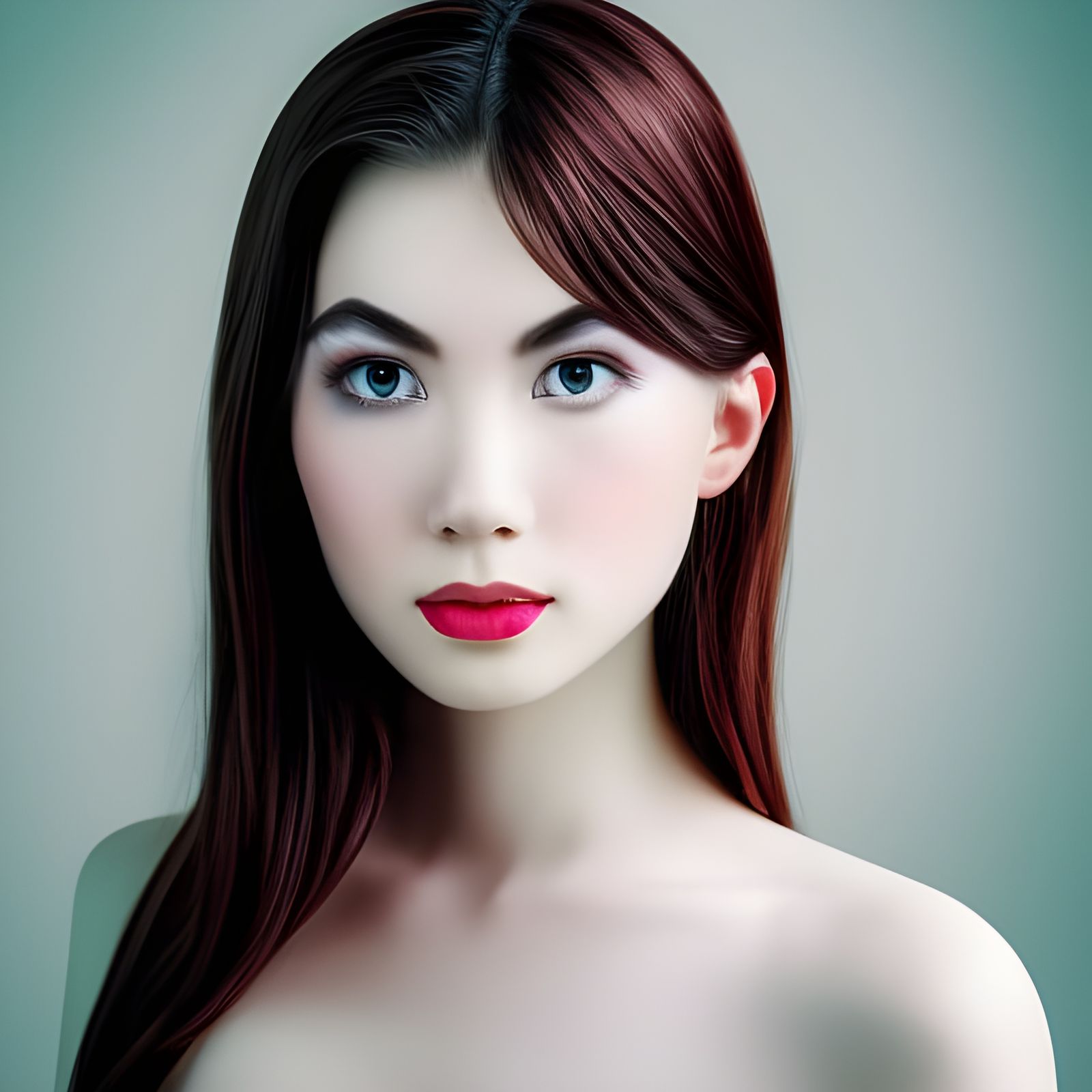 Vietnamese Model in Holographic Astral Photography