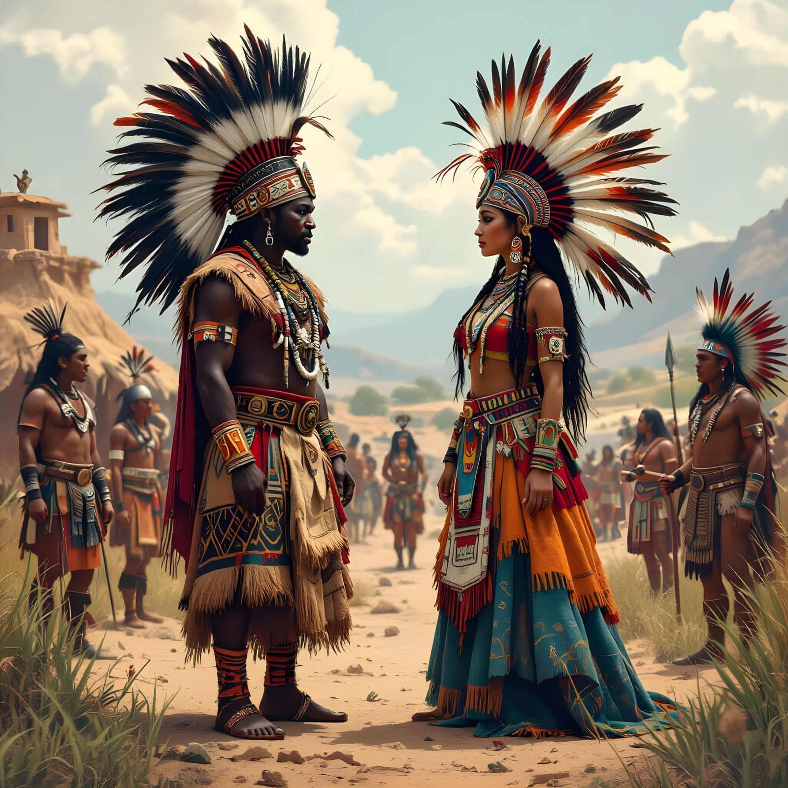 Zulu King and Aztec Princess Cultural Exchange