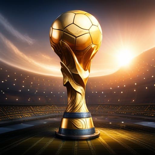 Soccer World Cup Trophy: Detailed Matte Painting