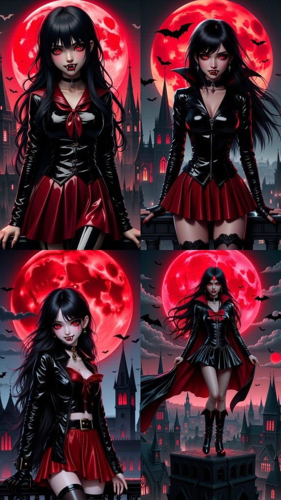 Gothic Vampire Sailor Moon Reigns Supreme Over a Haunting Ci...
