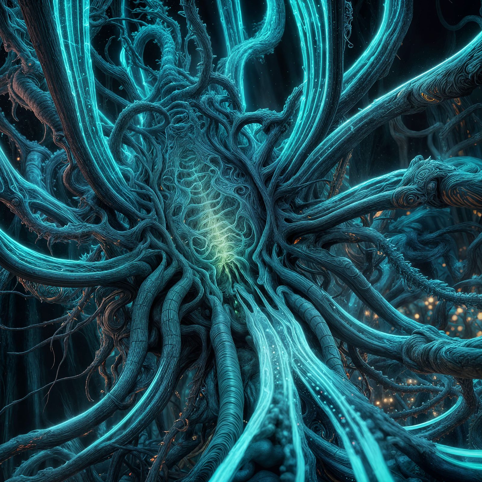 Fantastical Juggernaut Machine with Organic Flux