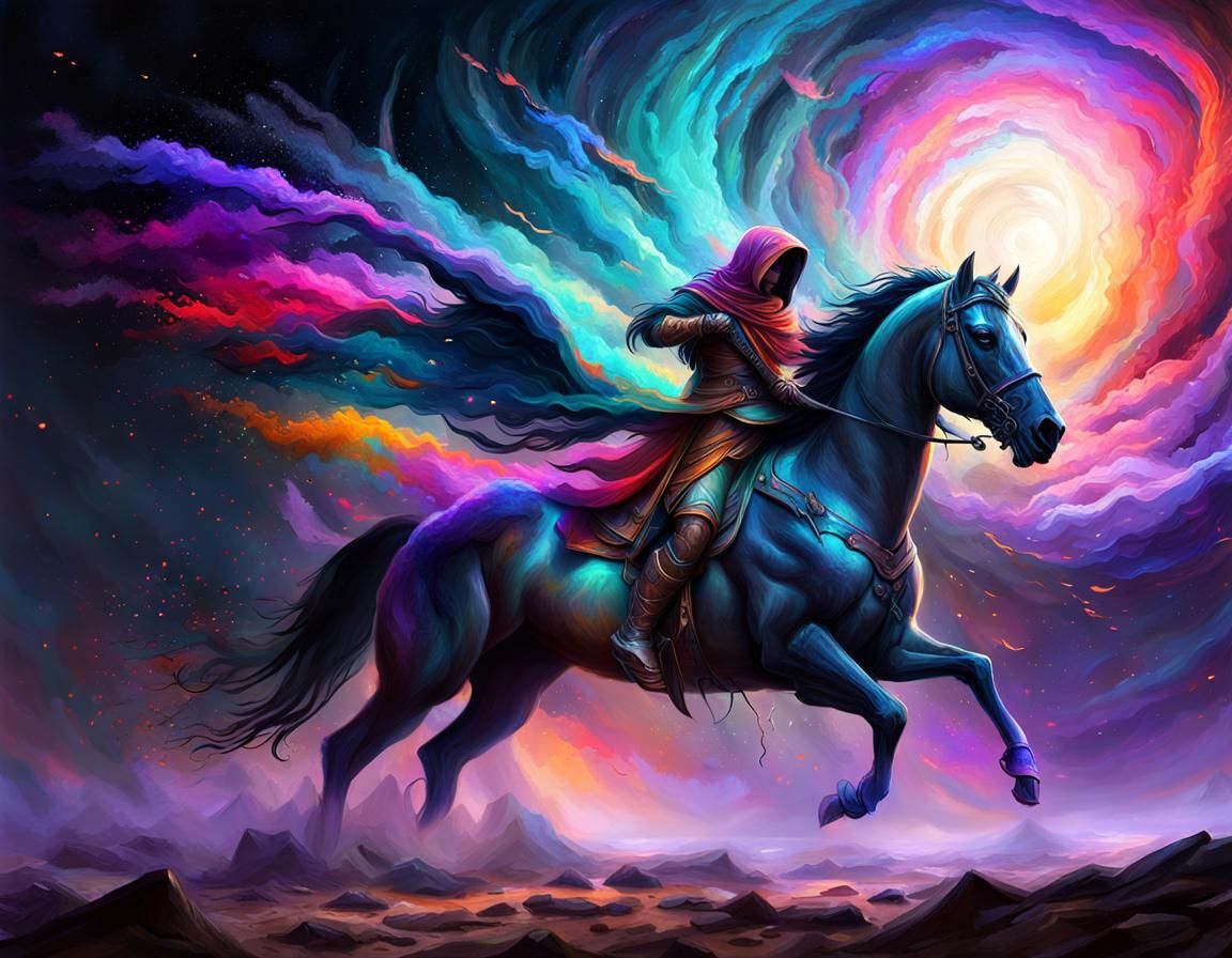 Colorful Fantastical Landscape in Detailed Matte Painting