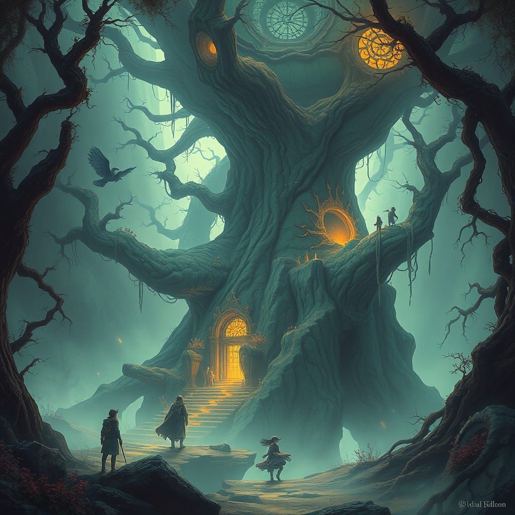 Ethereal Fantasy Landscape Art Inspired by Digital Masters