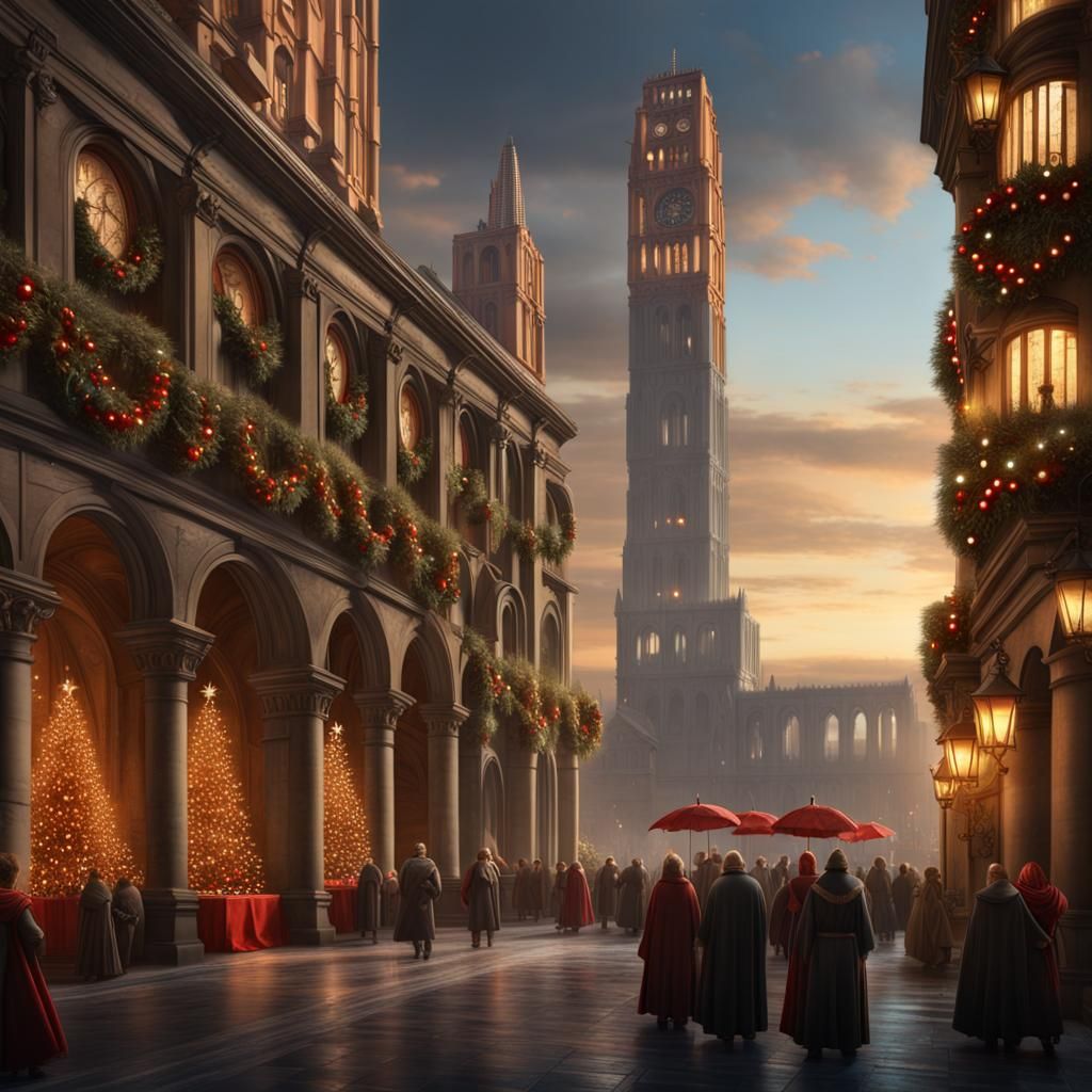 Die Hard Christmas in Renaissance City, Giotto Style