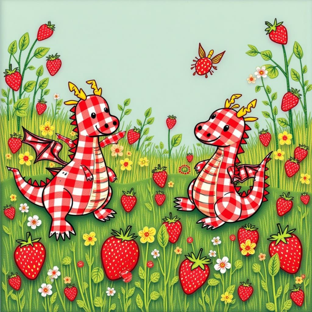 Tiny Dragons in Strawberry Fields