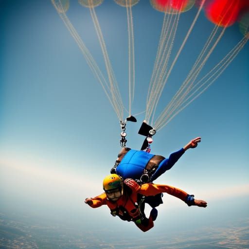 Skydiver in Freefall: Professional Photography