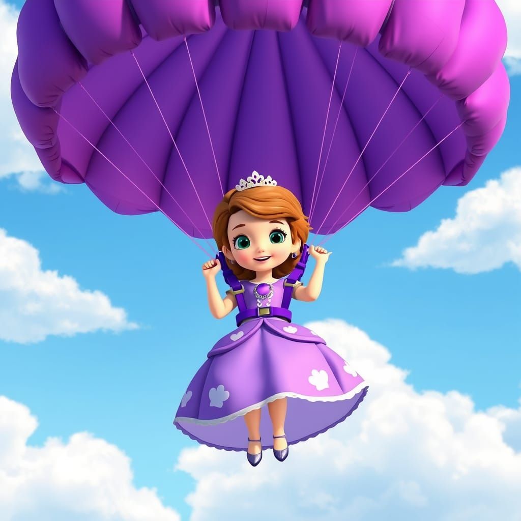 Princess Sofia's Whimsical Parachute Adventure