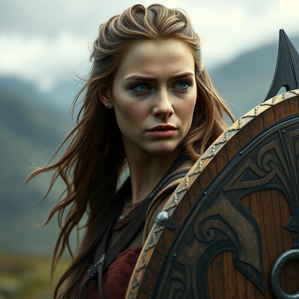 Viking Shield Maiden in Enchanted Scotland