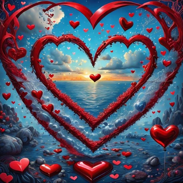 Enduring Love with Fiery Hearts and Spiders