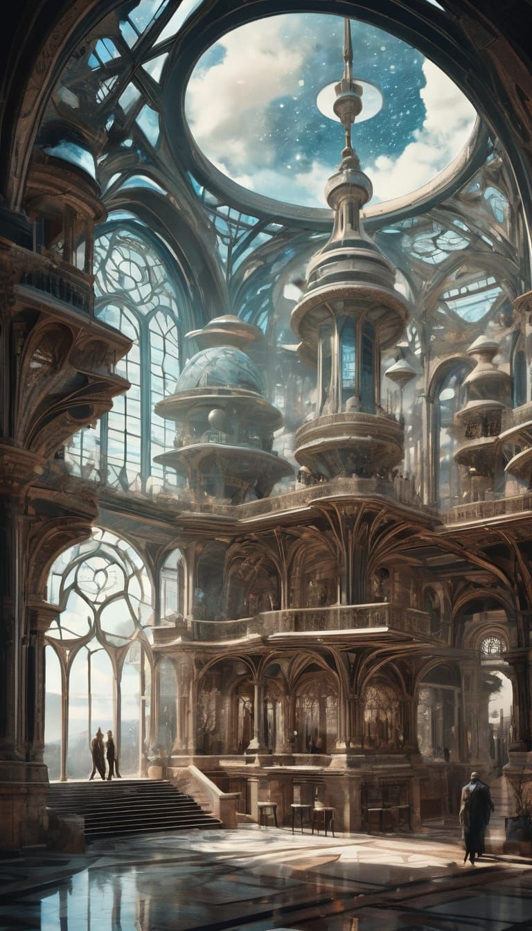 Minka Architecture Dreamscape with Dazzling Sky