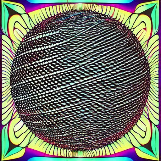 Brilliant Disco Ball in Synthwave Style