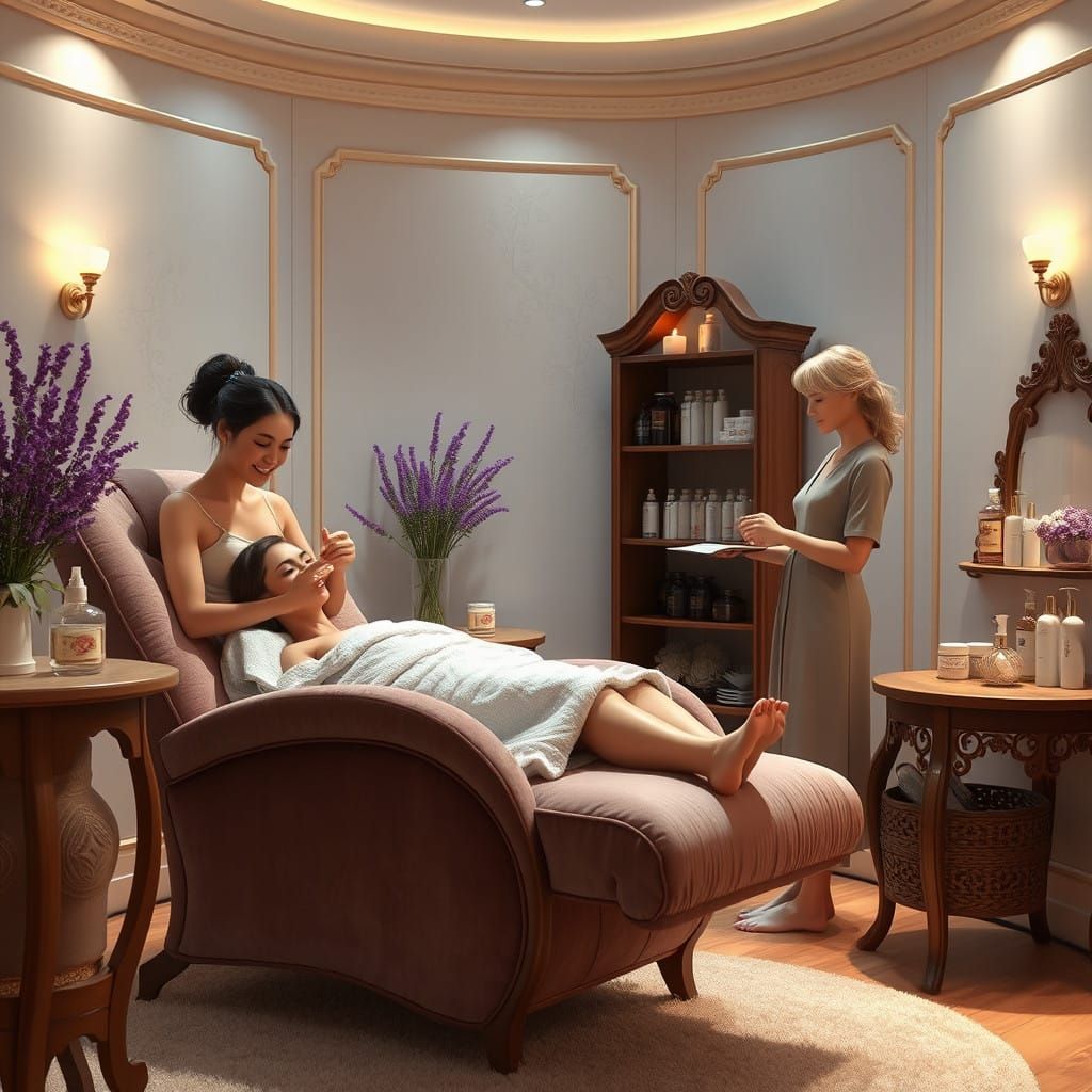 Serene Spa Treatment in Luxurious Ambiance