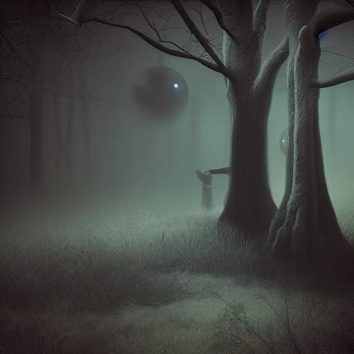 Nightmare Fantasy with Whispering Shadows: Surreal Horror