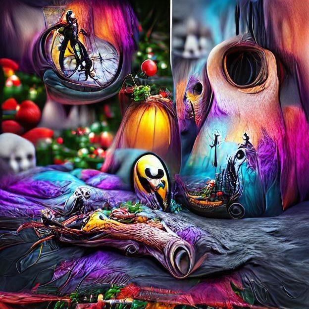 Abstract AI Generated Image From Blank Prompt