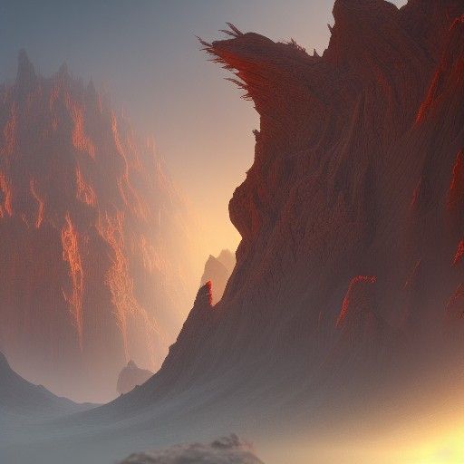 Detailed Matte Painting of a Fantastical Haboob