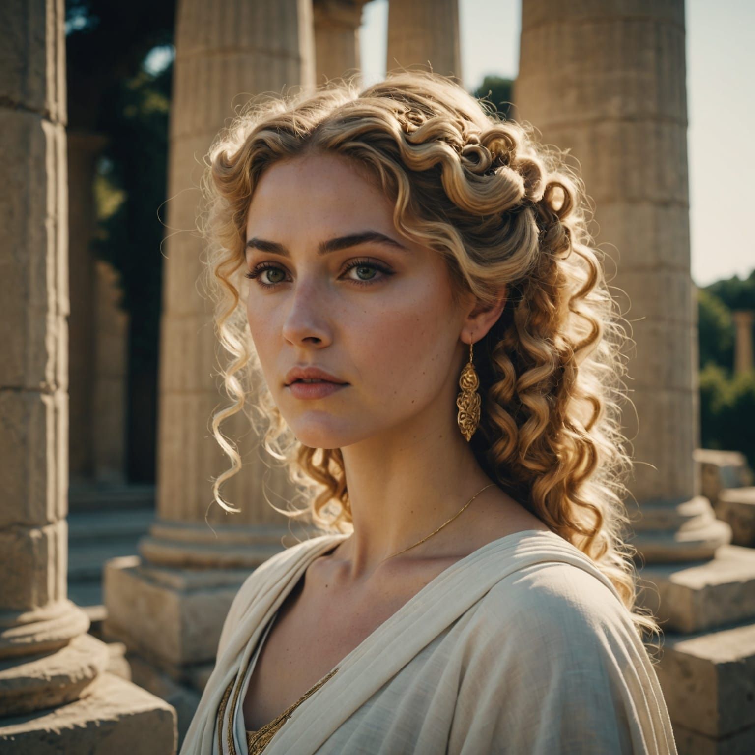 Harmonia, Goddess of Harmony, in Ancient Greece Style