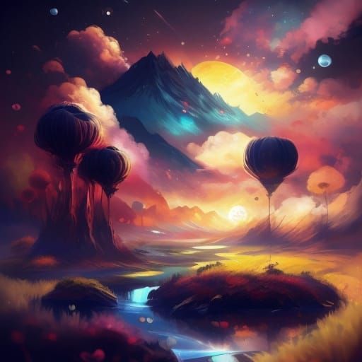 Vibrant Poppy Field at Golden Hour