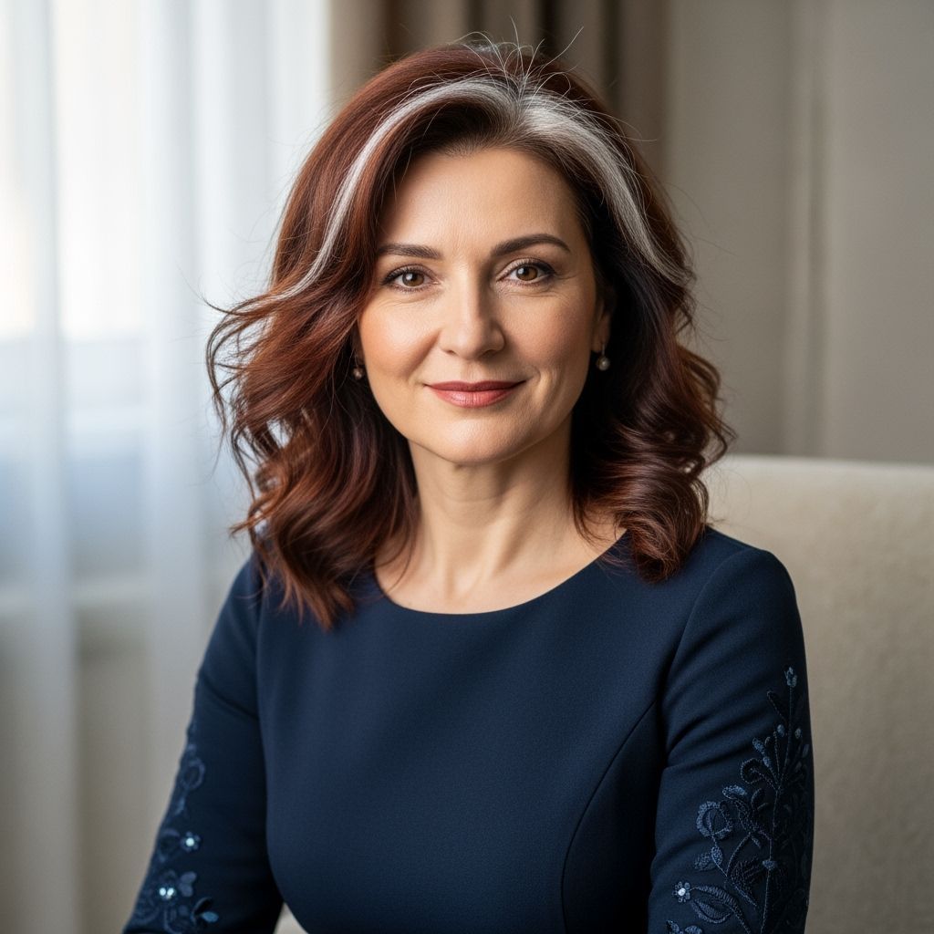 Romanian Woman Portrait with Folk Embroidery, Photorealistic