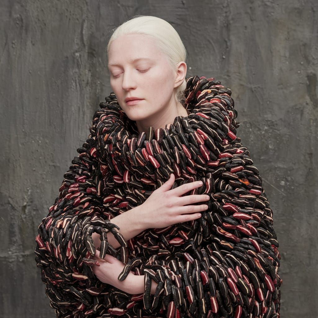 Albino Woman in Liquorice Garment: Conceptual Art