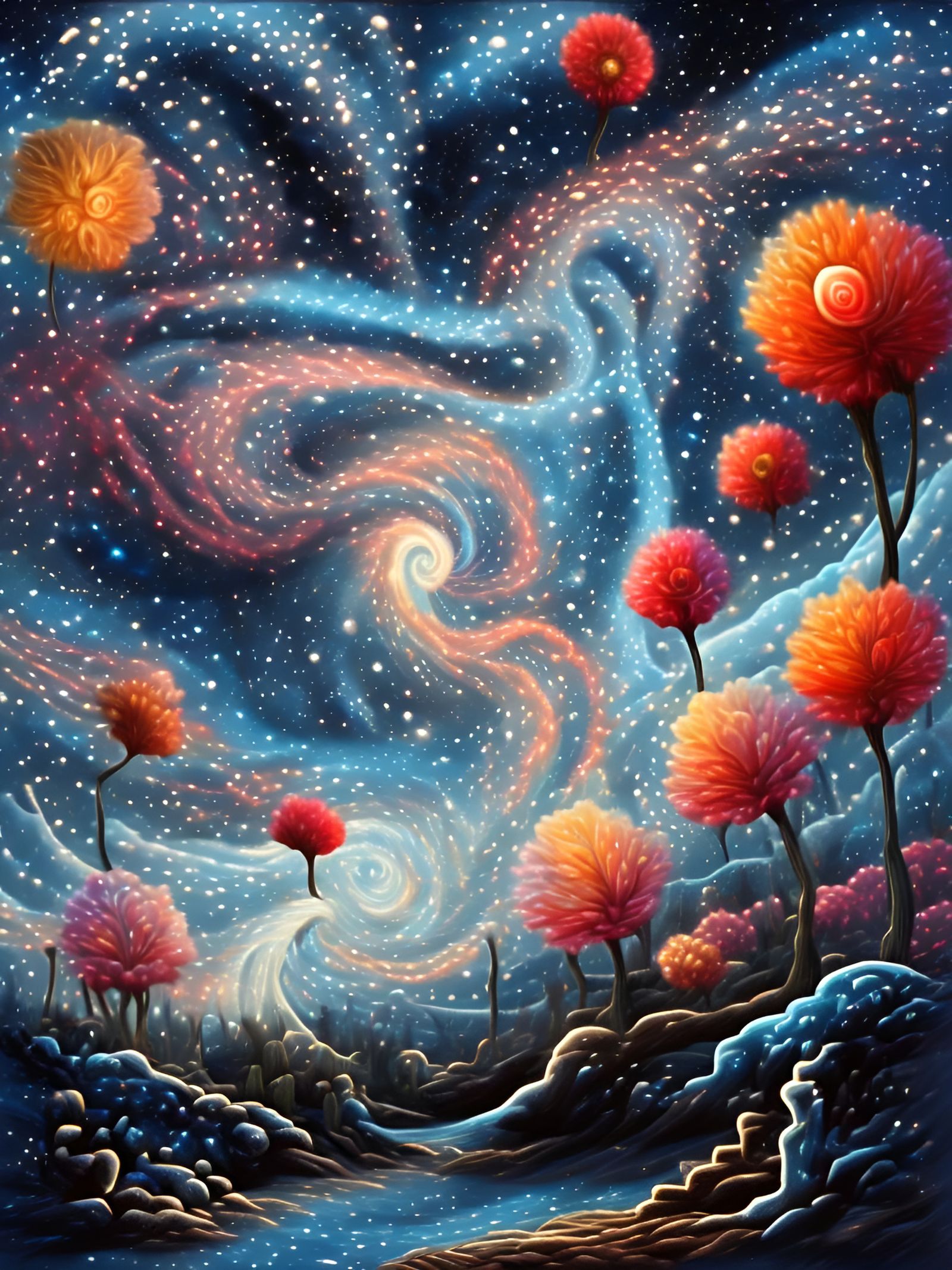 Jellyfish Hybrid in Diffuse Blue Light