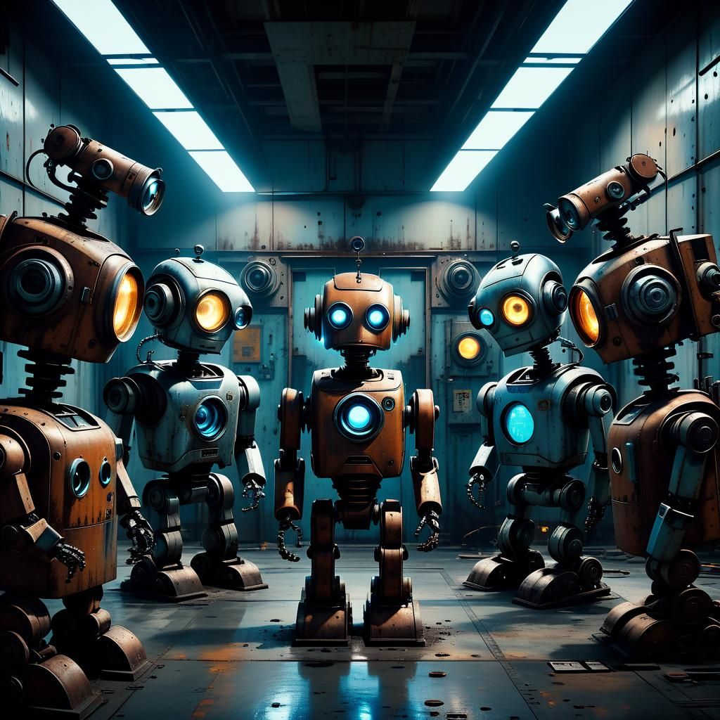 Industrial Robots in a Gritty Aperture Lab