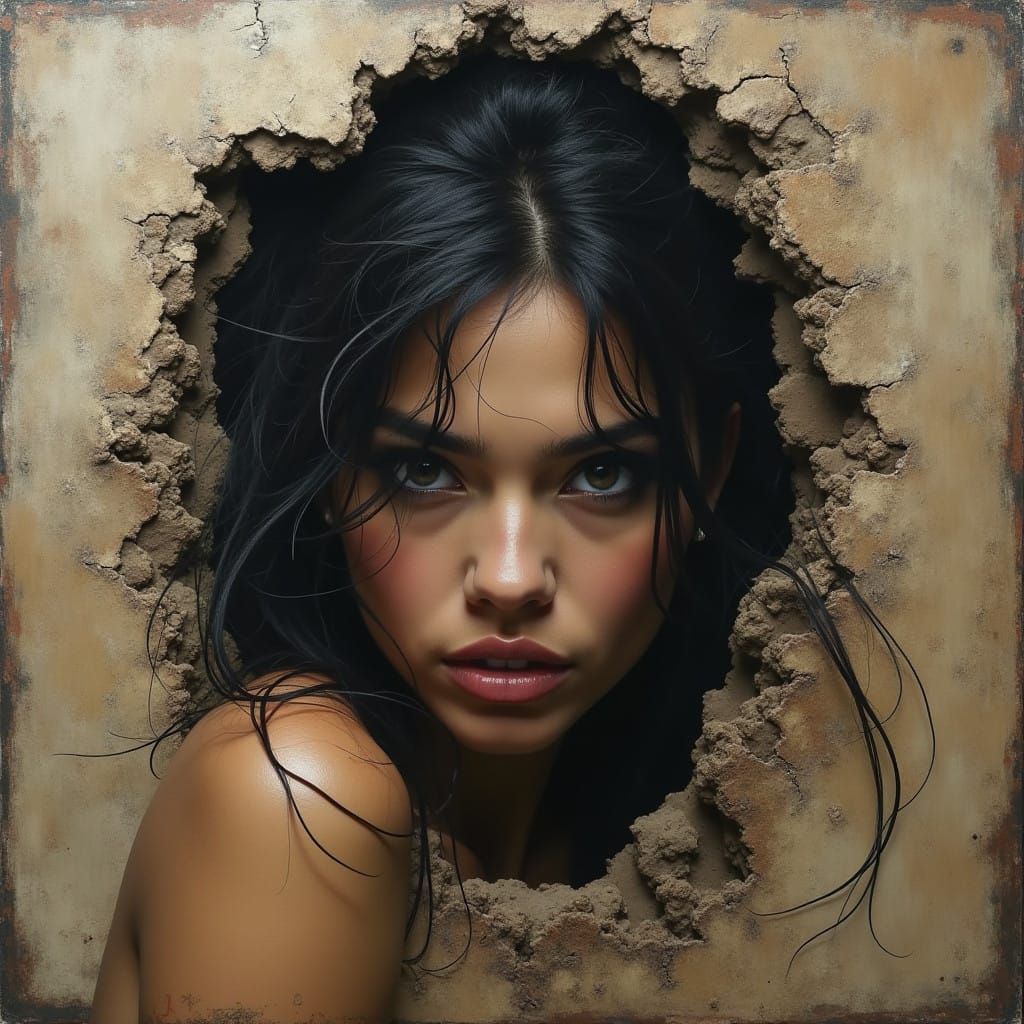 Fierce Rogue Emerges From Artist's Canvas