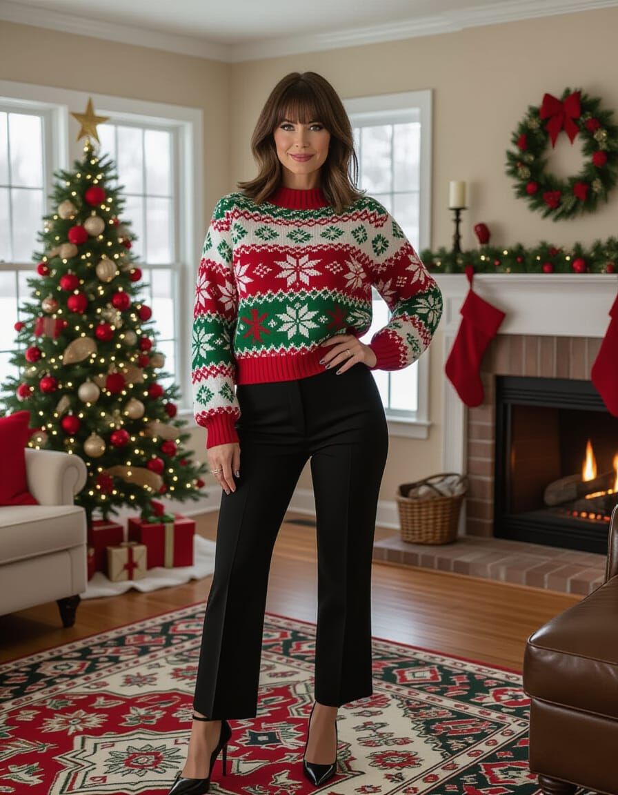 Michelle's ugly Christmas sweater