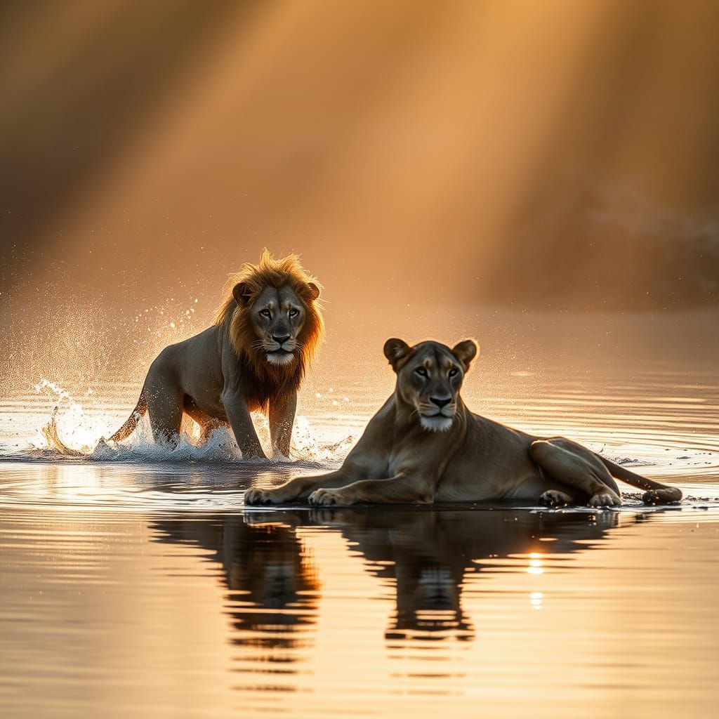 Okavango Delta Lions.