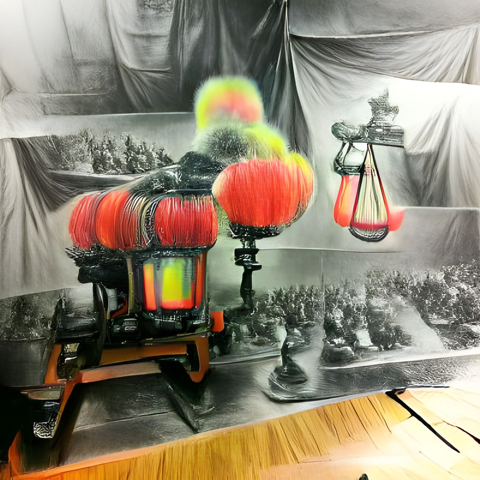 19th Century Chinese Court with Volumetric Lighting