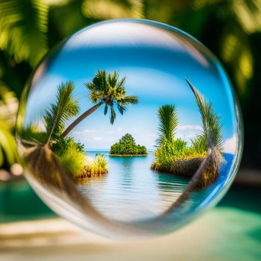 Secluded Island Paradise in a Bubble