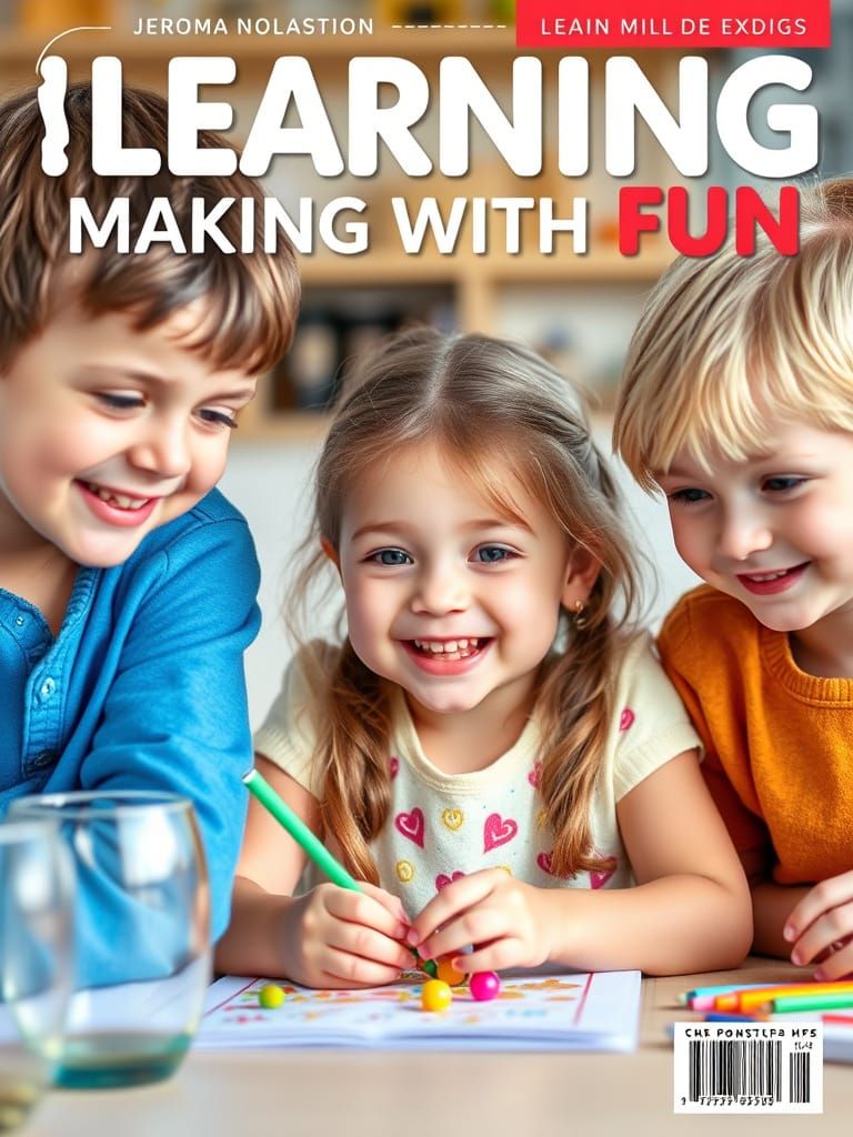 Playful Children's Learning Magazine Cover